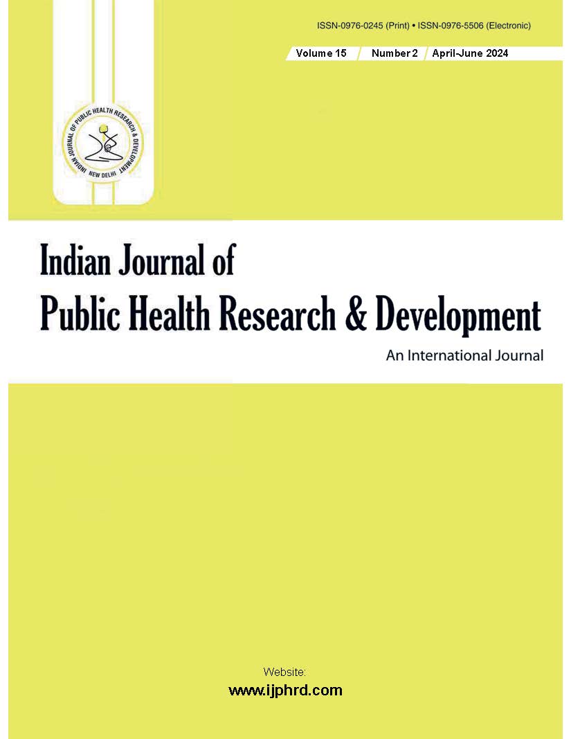 					View Vol. 15 No. 2 (2024): Indian Journal of Public Health and Research Development
				