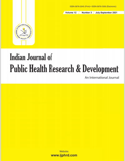 					View Vol. 12 No. 3 (2021): Indian Journal of Public Health  Research & Development
				