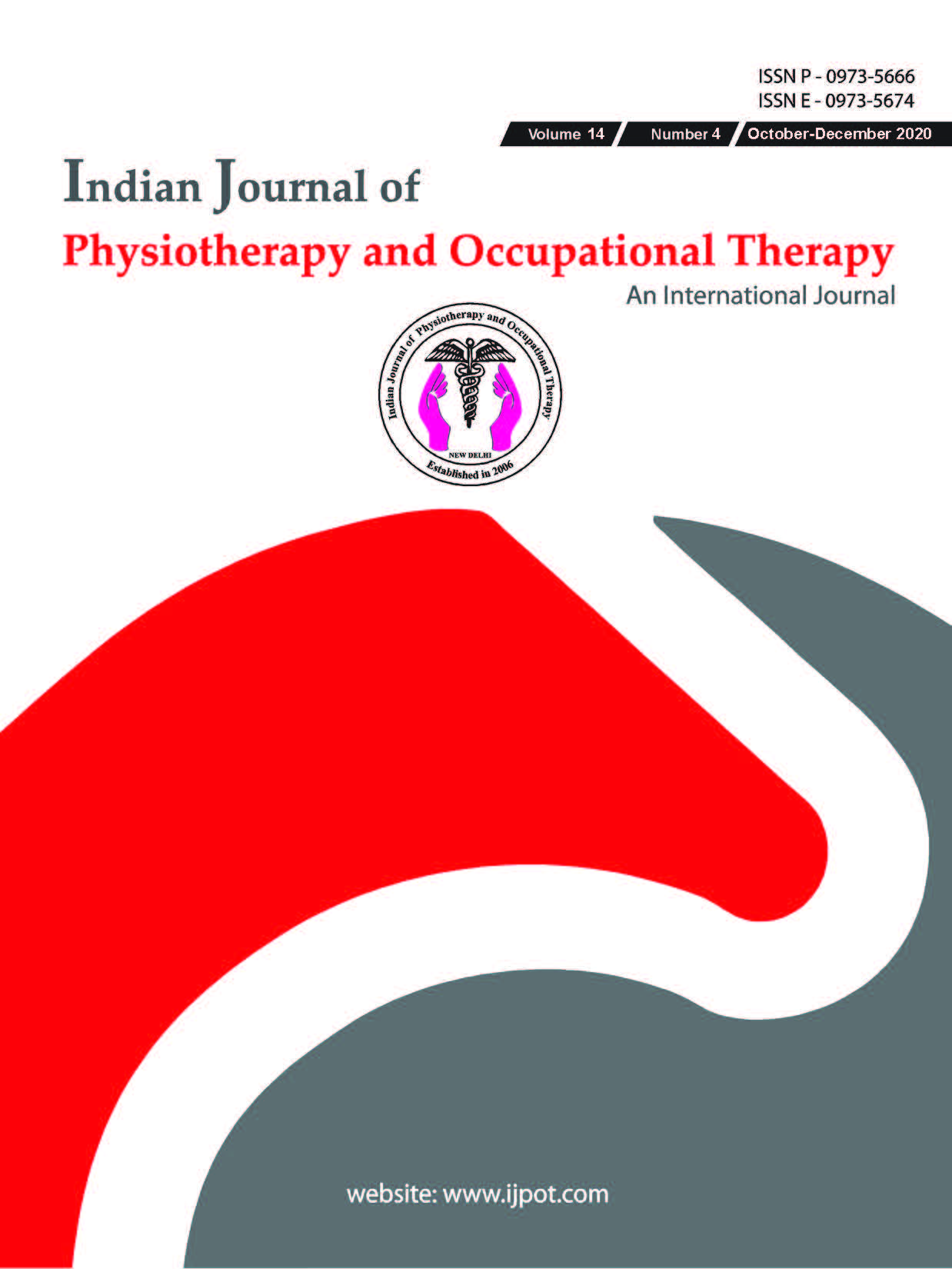 					View Vol. 14 No. 4 (2020): Indian Journal of Physiotherapy & Occupational Therapy
				